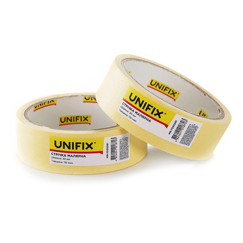 Лента клейкая малярная 20мм*20м MR-7030261 UNIFIX Ровно - изображение 2