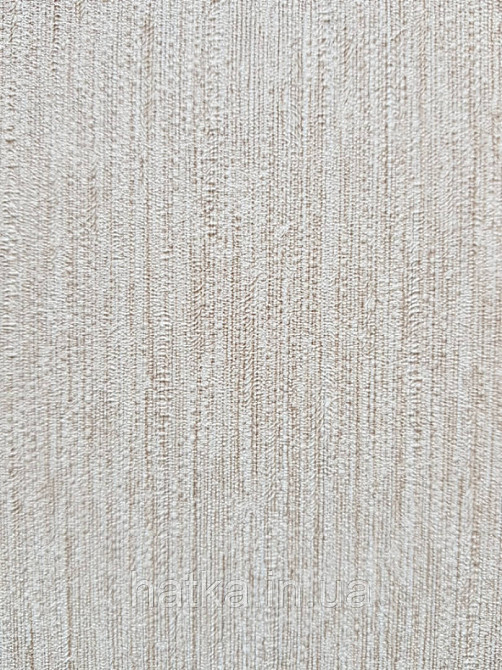 Обои виниловые Decoprint Breeze 0.53х10 м однотонные структурные тонкая полоска под ткань песочные Киев - изображение 2