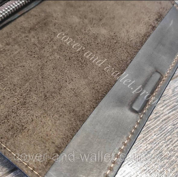 Фірмовий великий шкіряний гаманець на магнітах коричневого кольору Grande Pellе Festa 513120 Київ - фото 6