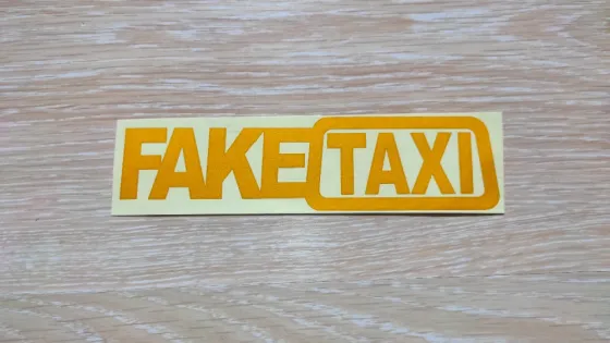 Наклейка на авто-мото FakeTaxi светоотражающая Киев