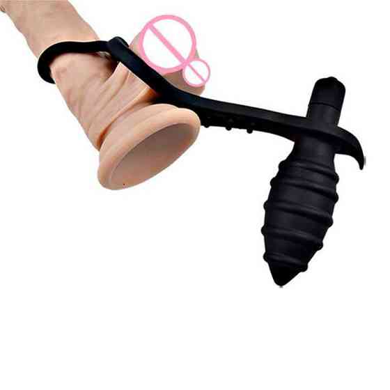 Унікальний Вібромасажер для анальної стимуляції та масажу простати 10-ти частотний 3.6 см - Чорний Вінниця