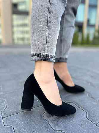 Nivelle Туфлі жіночі NIVELLE чорні натуральна замша каблук 9 см (1592/8051-8048) Коломия