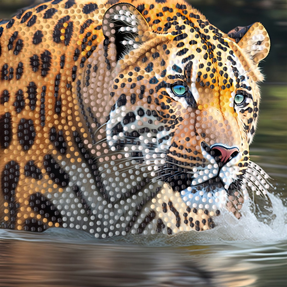 Алмазна мозаїка "Тигриця" ZAV1818-7, 18х18 см Вінниця - фото 1