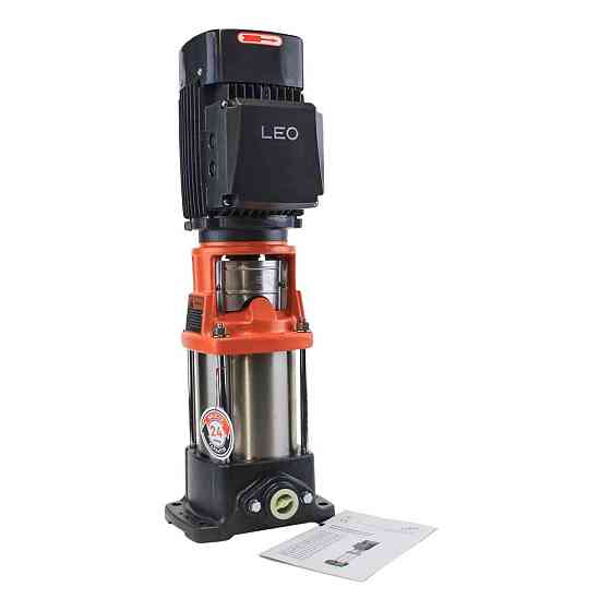 Насос центробежный многоступенчатый вертикальный 380В 1.1кВт Hmax 114м Qmax 40л/мин нерж LEO 3.0 innovation Ровно