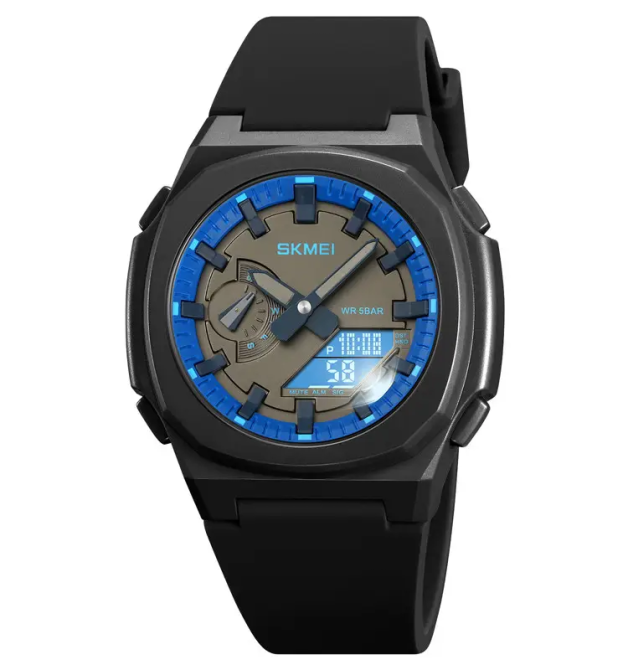 Часы мужские наручные Skmei 2091 (Черный/Синий/Белый) Винница - изображение 2