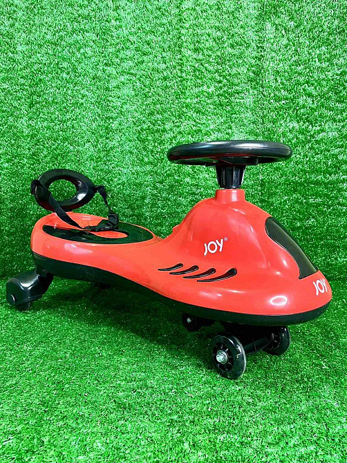 Каталка-толокар JOY колеса PU зі світлом музикою укр озвучка захисний ремінь спинка Червоний (TB-220-40) Чернигов - изображение 1
