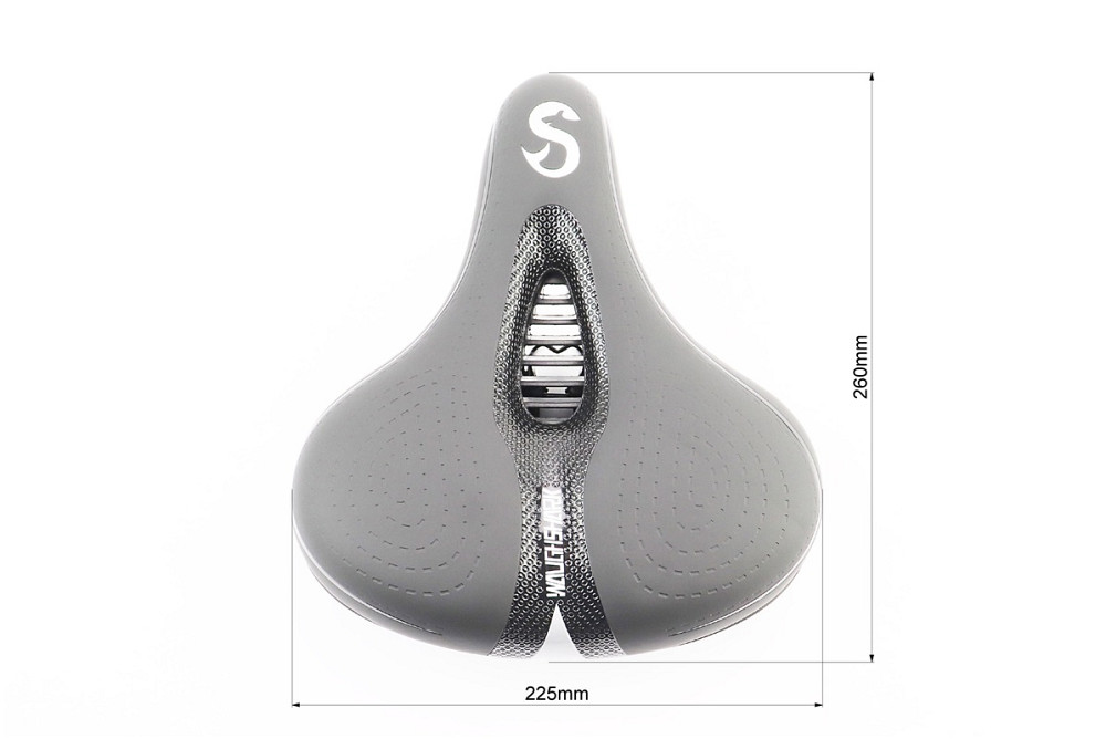 Сидіння ХВЗ 260x225мм, чорно-сіре WAUGH SHARK Київ - фото 3