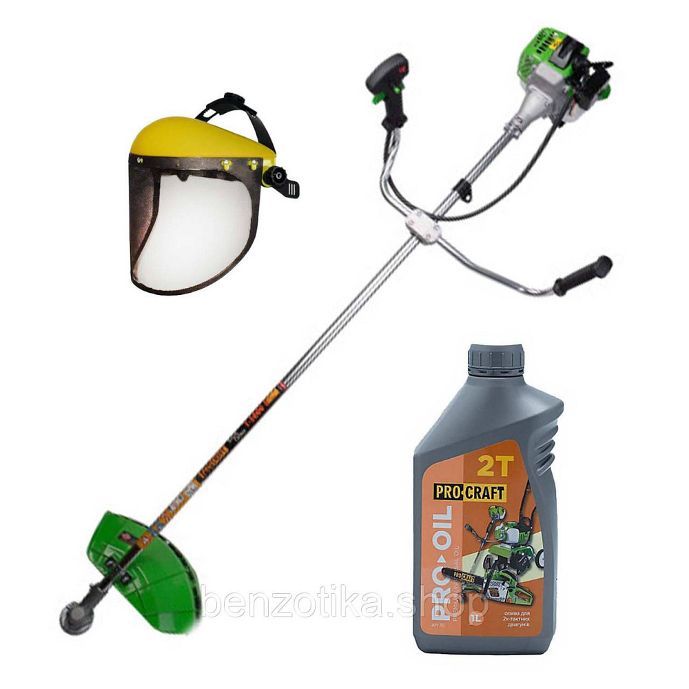Коса бензинова Procraft T3800 + Олива Procraft 2T 1 л + захистна маска Киев - изображение 1