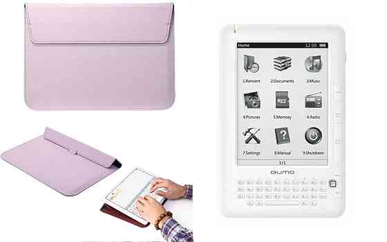 Чехол-конверт VitoCase для Qumo Libro II HD, с функцией подставки для книги Фиолетовый Киев