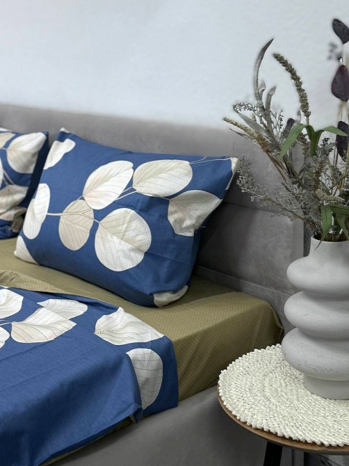 Ecotton Комплект постільної білизни Ecotton двоспальний 180х215 см синій (21210АВ) Коломия - фото 2