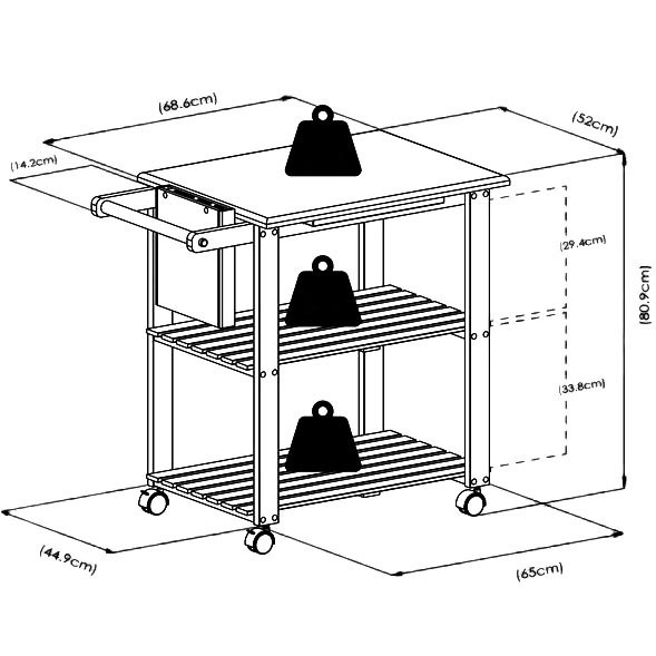 Стіл-візок "Огаста" каррі Миколаїв - фото 2