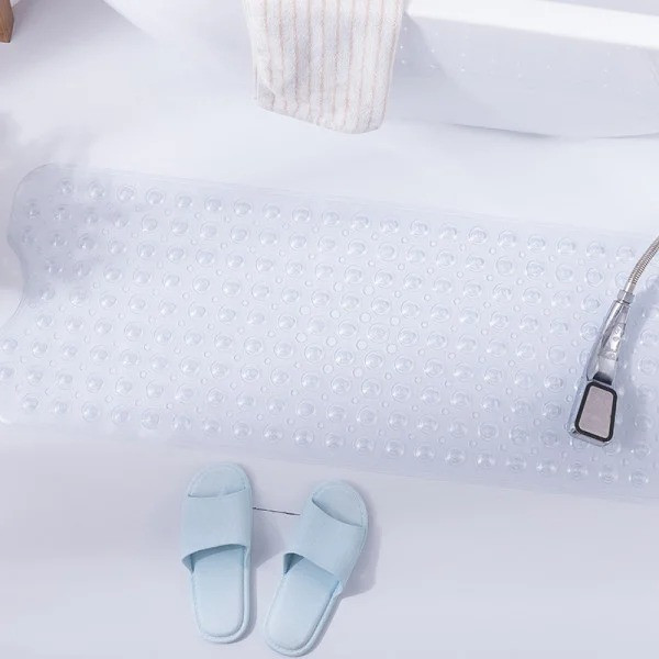 Коврик для ванной комнаты и душа атискользящий,для тела массажный силиконовый с присосками,прозрачный,40х100см Каменец-Подольский - изображение 5