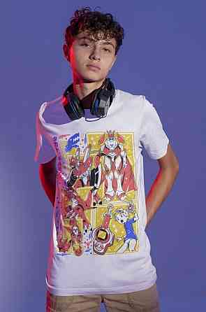 Футболка мужская аниме Аниме Винтаге Спекиал Манга оверсайз (S/M/L) Белый AnimeJ1139B Днепр