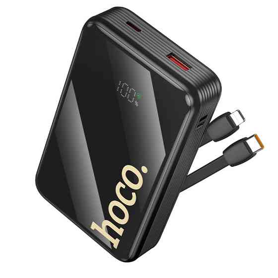 Павербанк 20000 mAh HOCO Q37A Graceful 22.5W PD20W быстрая зарядка встроенный кабель power bank повербанк Одесса