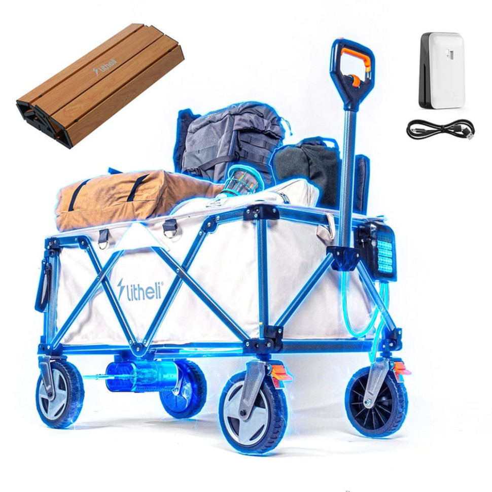 Столешница складная Rollable Desk 140i для тележке Litheli (Коричневый) Киев - изображение 2