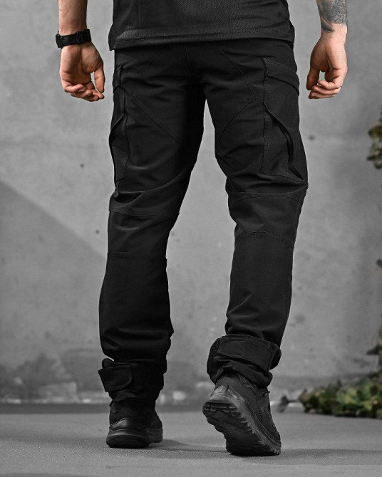 Летний тактический костюм soldier черный полиция ДЛ6404 Одесса - изображение 7