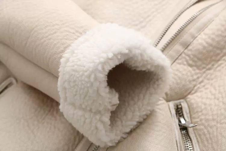 Женская дублёнка из эко-кожи Молочный S Харьков - изображение 5