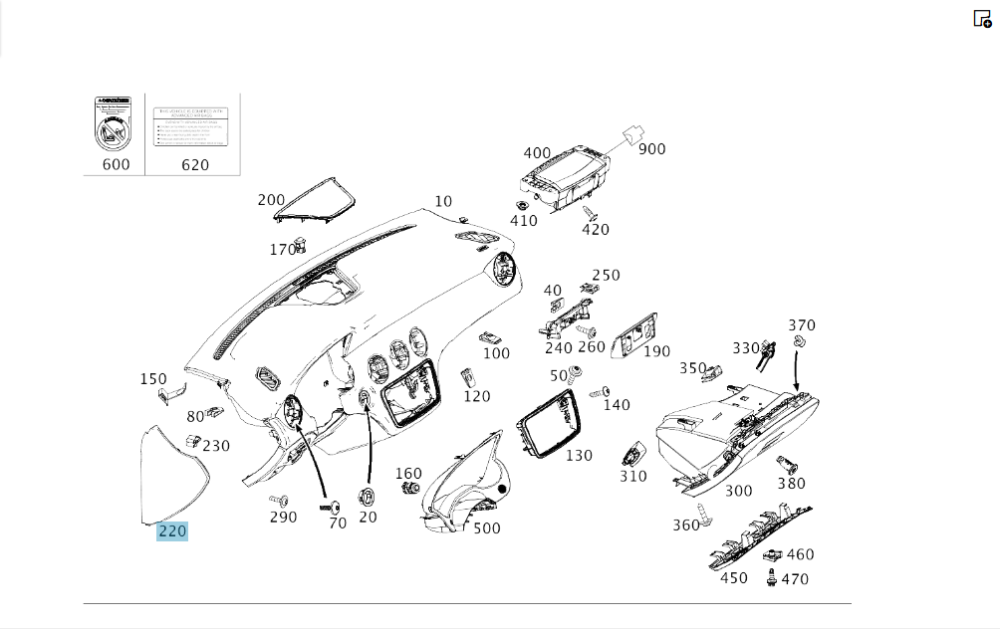 Mercedes-Benz  A1176800289 9H68 Накладка торця торпеди праворуч CLA Shooting Brake X117 CLA C117 Одесса - изображение 2
