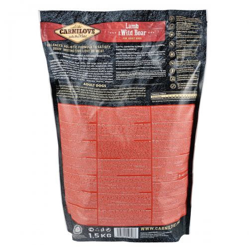 Корм сухий Carnilove Adult Lamb and Wild Boar для дорослих собак усіх порід з ягнятиною та диким кабаном 1,5 кг Київ - фото 4