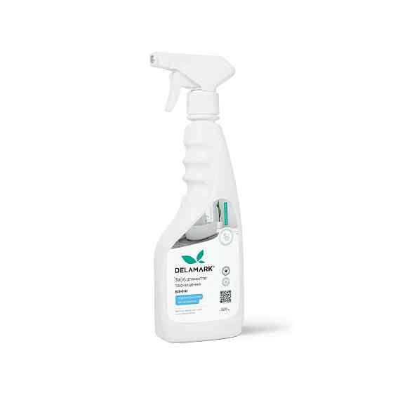 Засіб для миття ванної кімнати білі квіти бавовни DeLaMark 0,5 л Київ