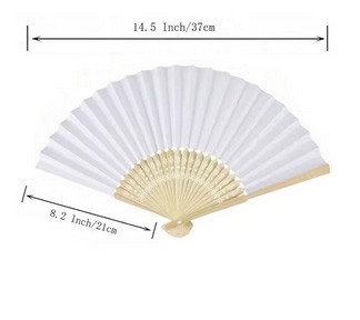 Веер бумажный белый дерево от жары Киев - изображение 3