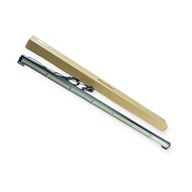 Фара LED прямоугольная1030х40х45 (Д В Ш) 7 секции желтый, стробоскоп, штекер в прикуриватель BLASKAR дополнительная Мукачево - изображение 1