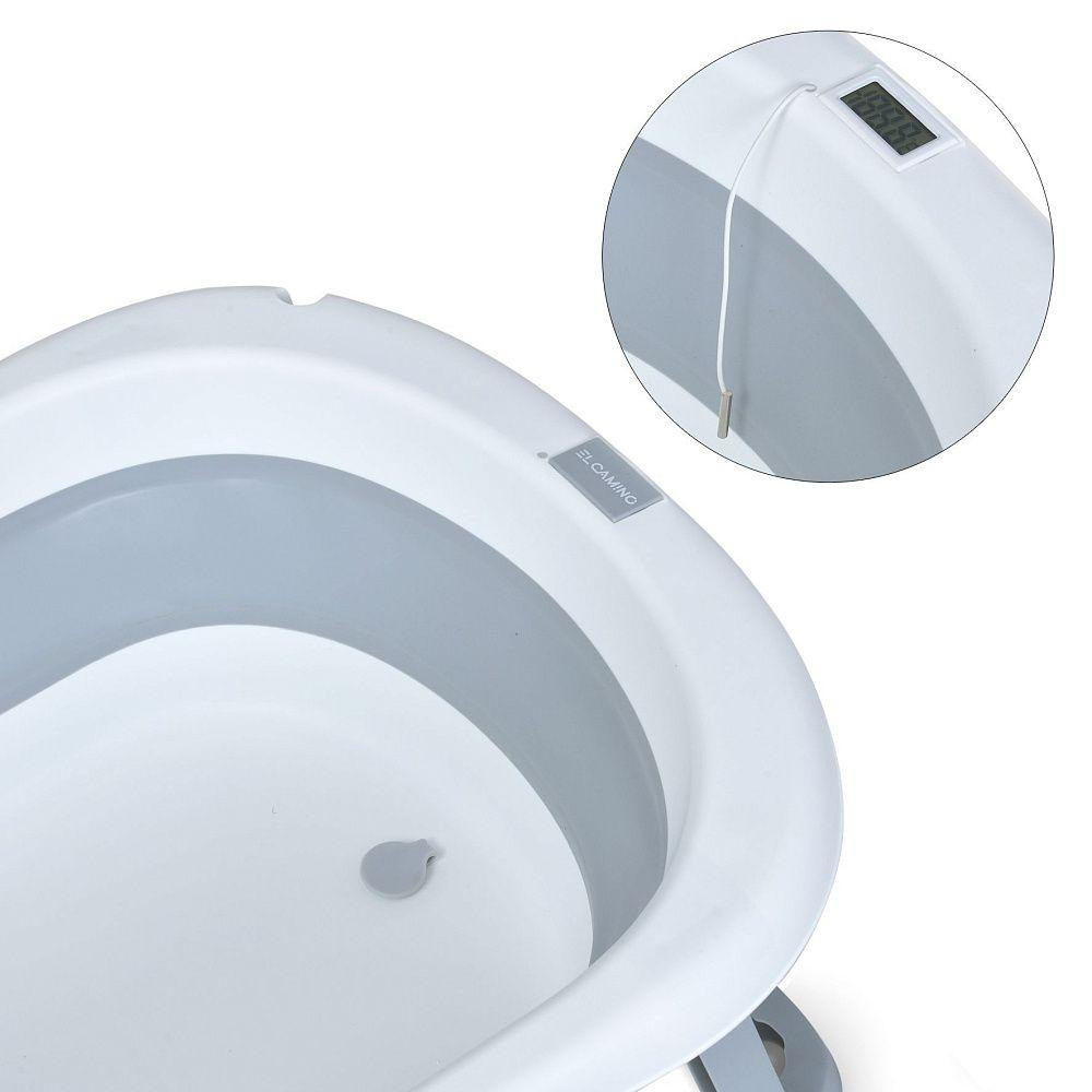 Ванночка дитяча El Camino PLUS Gray складна з термометром Сіра (ME 1151) Чернигов - изображение 6