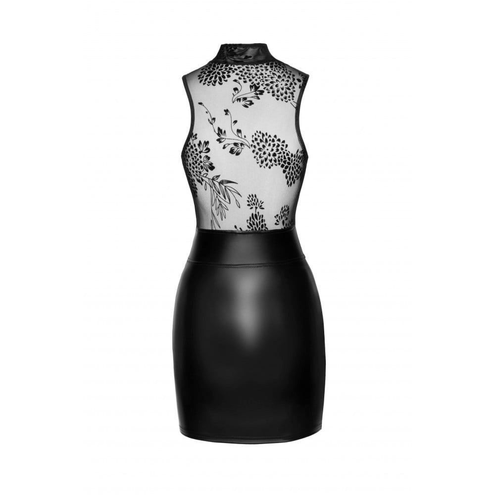 Сукня вінілова Noir Handmade Short dress with powerwetlook skirt and tulle top S Sex Aura Київ - фото 4