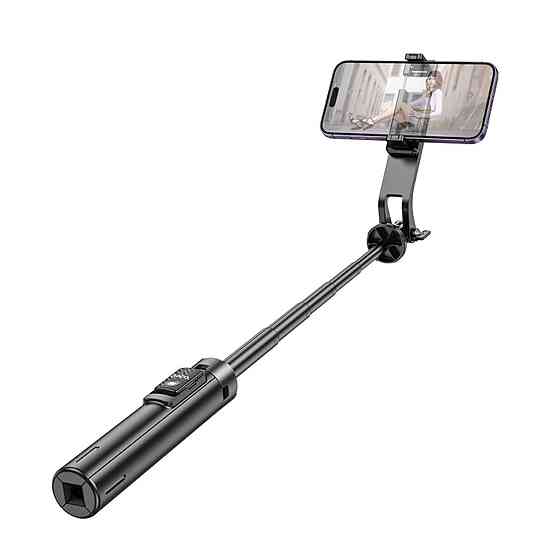 Селфі-монопод HOCO K21 Stream aluminum alloy live broadcast holder Black 6942007609975 Одеса
