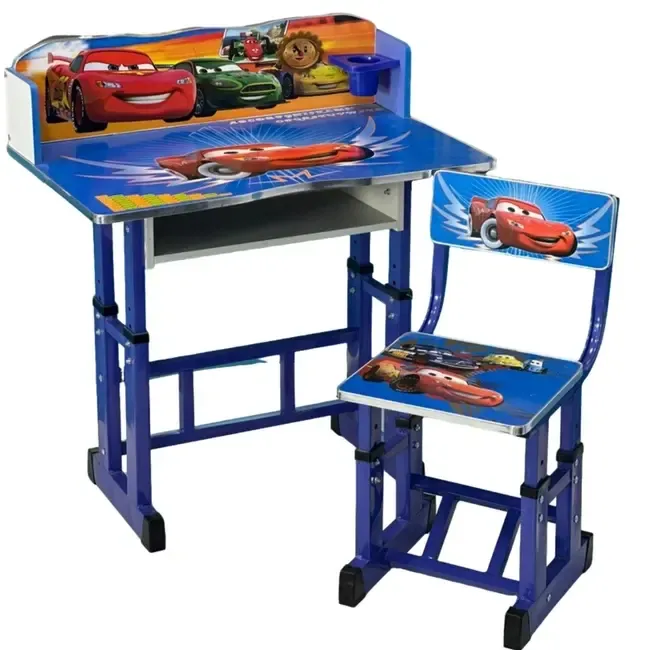 Детская парта регулируемая Тачки / Письменный стол и стул с регулируемой высотой Коломыя - изображение 2