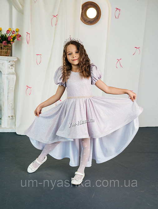 Пышное удлиненное блестящее платье люрекс Кривой Рог - изображение 5