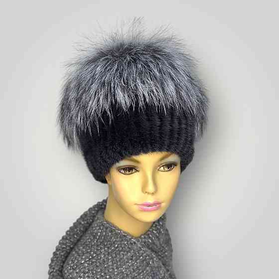 Шапка хутряна жіноча кубанка Джесіка Графітовий Харків