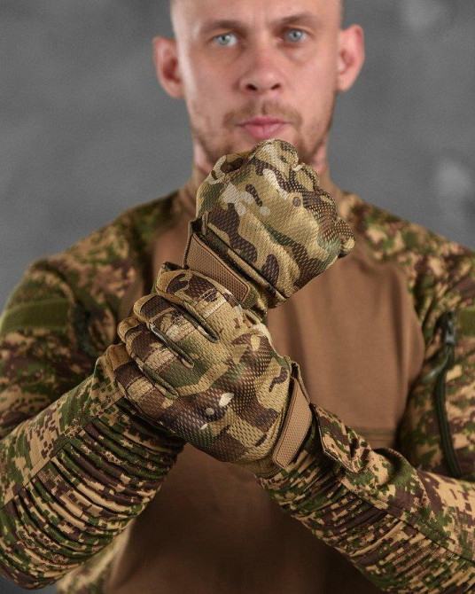 Чоловічі Тактичні рукавички iTouch мультикам з кісточками Одесса - изображение 2