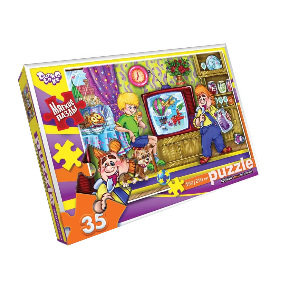 М'які пазли "Карлсон" S35-10-02, 35 елементів Вінниця - фото 1