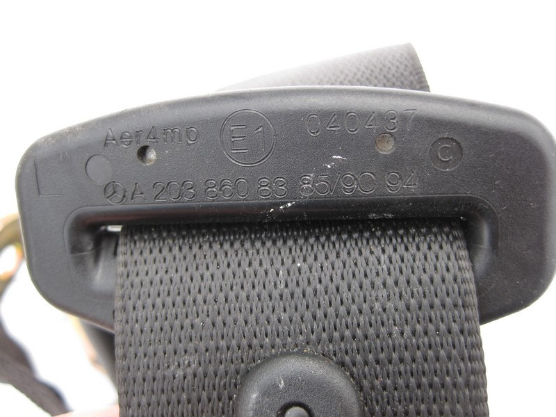 Mercedes-Benz  A2038608385 9C94 Ремінь безпеки задній лівий чорний C-Class W203 Одеса - фото 2