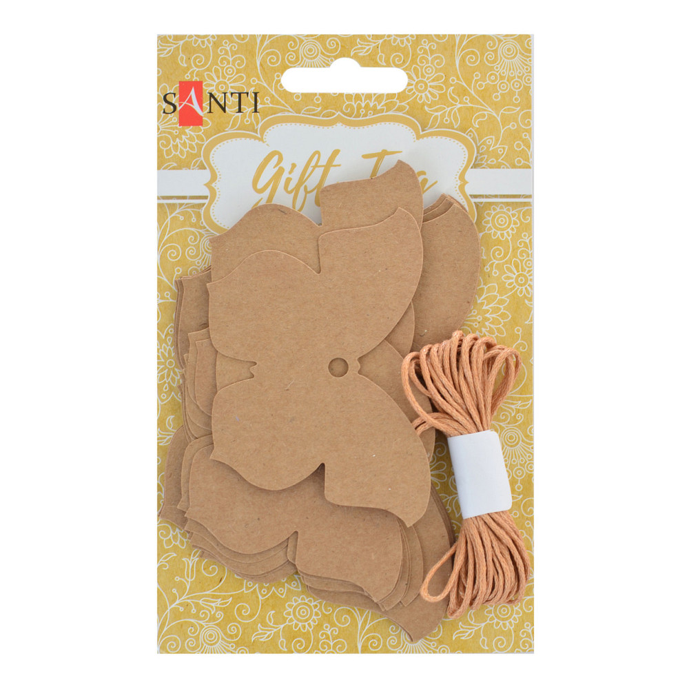 Набір крафт-тегів "Santi" 742271 ажурні "Бабочка", 20 шт., шт Київ - фото 1