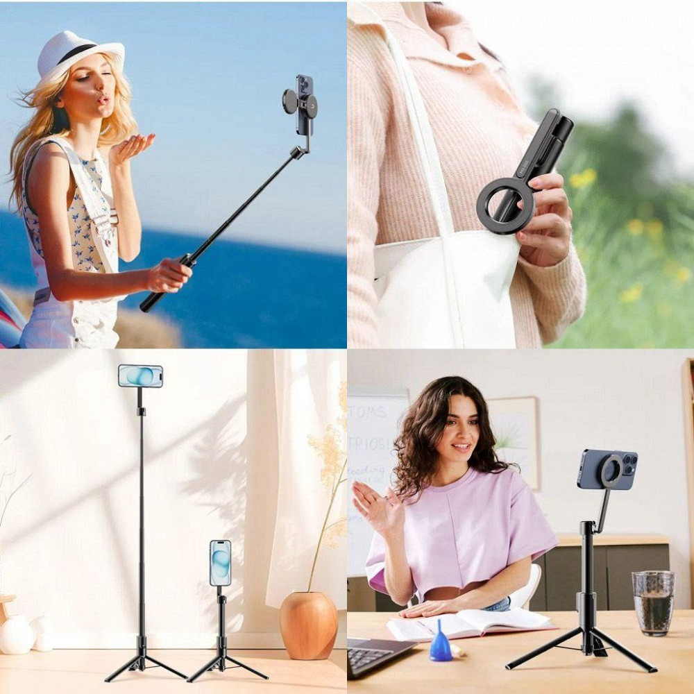 Селфі-монопод Ulanzi MG-003 Magnetic Selfie Stick Pro Black Одеса - фото 5