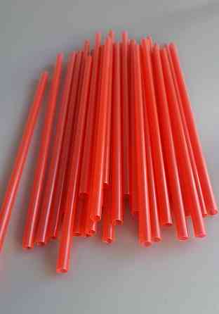 Трубочка для фреша d6,8-21 см "Фрішка" червона (500 шт.) Харків