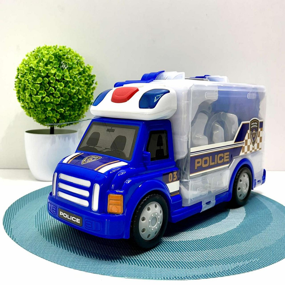 Машинка з поліцейським набором у валізі Синій (661-173) Чернігів - фото 10
