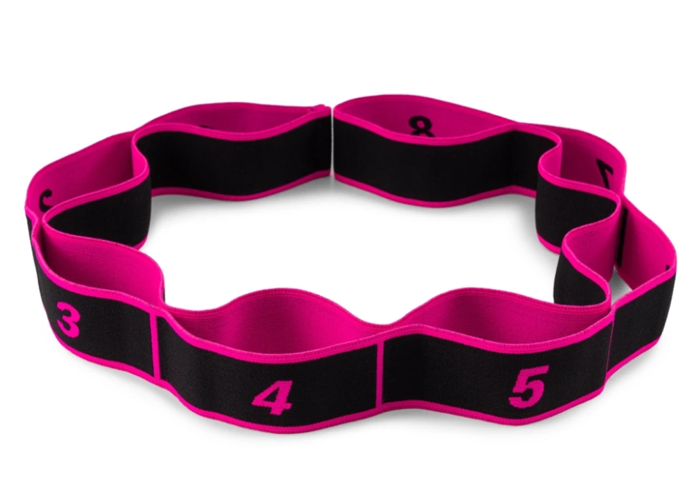 Еспандер з петлями для розтяжки PowerPlay PP_4311 Fitness Band Рожева (88*4см.) Каменское - изображение 1