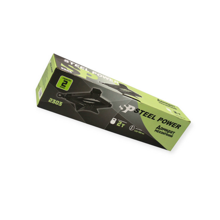 Домкрат ромбовый 2 т, 110-400 мм, резиновая опора Steel Power Мукачево - изображение 4