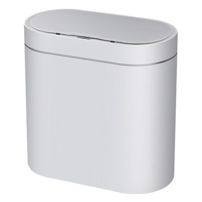 Контейнер для сміття JAH Сенсорний Овальний Білий 8 л (6601) Вінниця - фото 1