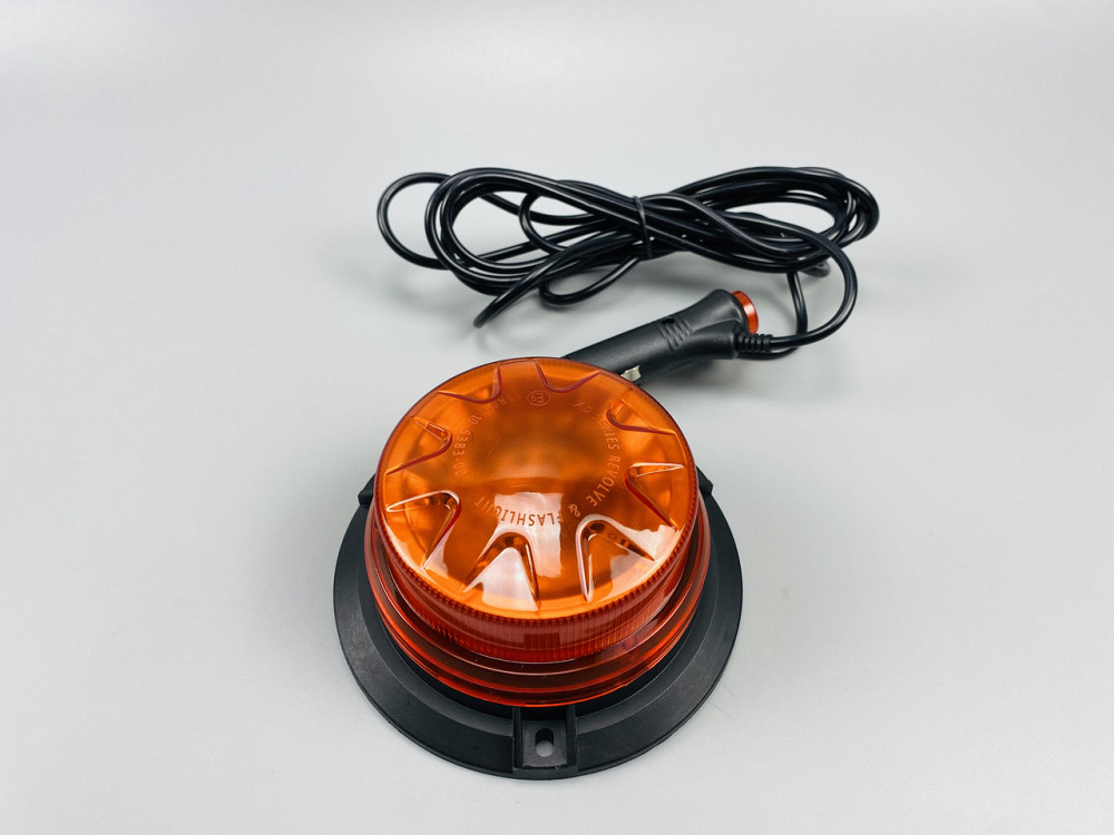 Миготливий проблисковий маячок світлодіодний, аварійний сигнальний вогонь обертовий, магнітний сигнальний маяк Мукачево - фото 4