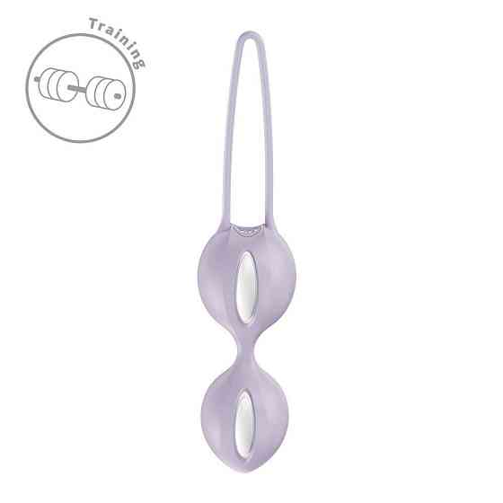 Вагінальні кульки Fun Factory SMARTBALLS DUO Purple, 2 шт, діаметр 3,2 та 3,6 см Sex Aura Київ