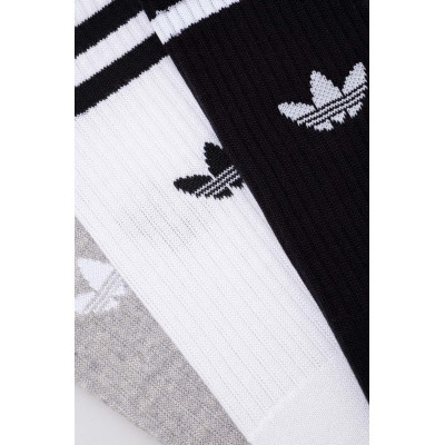 Шкарпетки Adidas Solid Crew Sock IU2653 3P білий, чорний, сірий XL (46-48) (4066757431777) Вінниця - фото 2