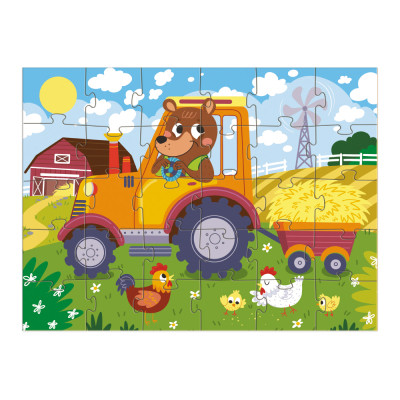 Пазл DoDo Ведмедик-тракторист, 30 елементів (300371) Вінниця - фото 3