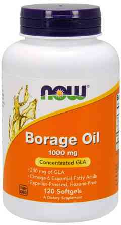 Огірочника Now Foods Borage Oil 1000 мг 120 гелевих капсул Київ