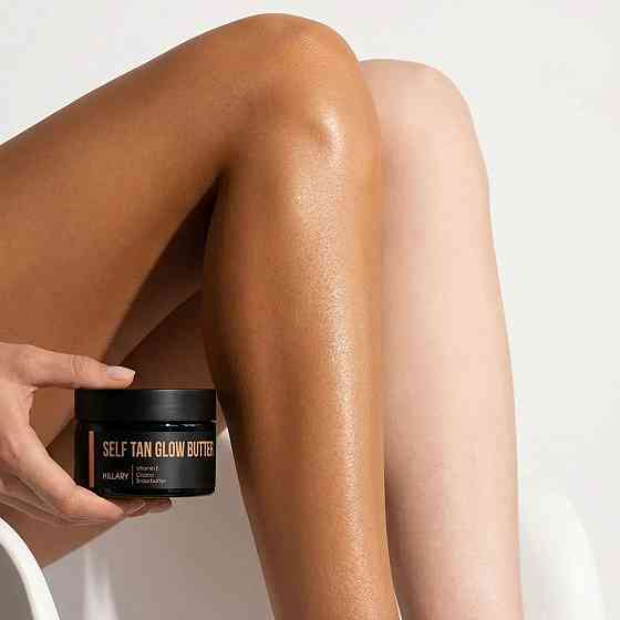 Баттер-автозагар для тела с эффектом шиммера Self Tan Glow Butter Hillary 200 мл Киев