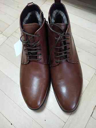 Мужские ботинки кожаные 39 коричневый Киев