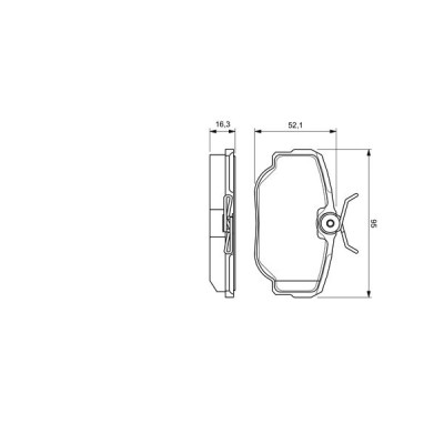 Гальмівні колодки Bosch 0 986 424 564 Вінниця - фото 4